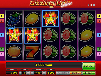 Игровой аппарат Sizzling Hot Deluxe