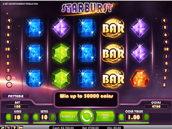 Игровой автомат Starburst